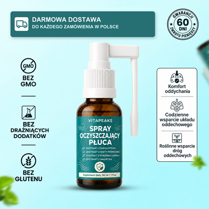 VitaPeaks Spray oczyszczający płuca