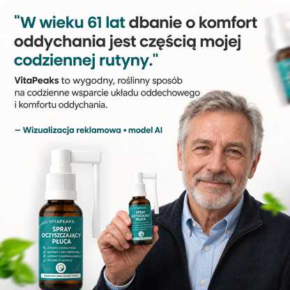 VitaPeaks Spray oczyszczający płuca