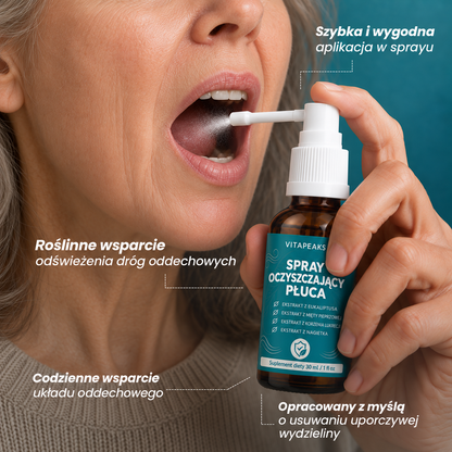 VitaPeaks Spray oczyszczający płuca
