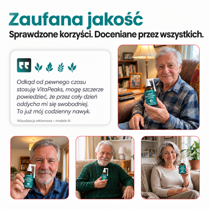 VitaPeaks Spray oczyszczający płuca